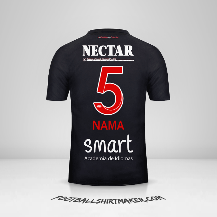 Jersey Independiente Santa Fe 2018 Ketiga -  nama - 5