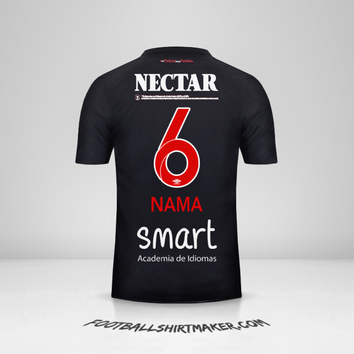 Jersey Independiente Santa Fe 2018 Ketiga -  nama - 6