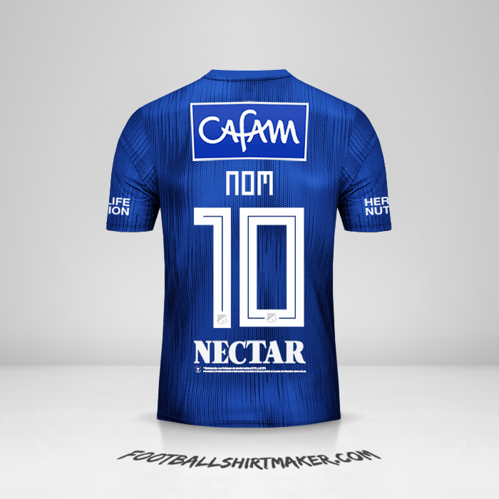 Maillot Millonarios FC 2019 -  nom - 10