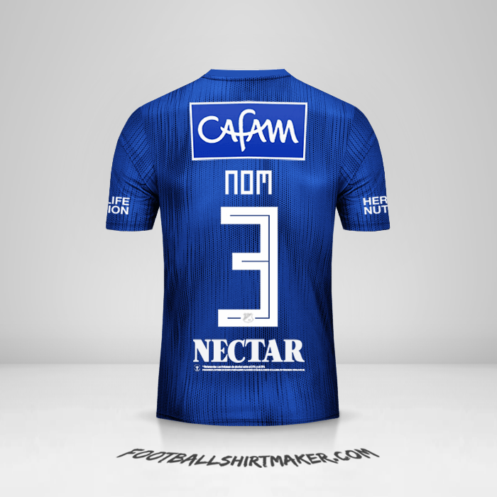 Maillot Millonarios FC 2019 -  nom - 3