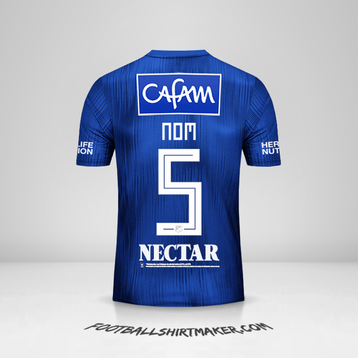 Maillot Millonarios FC 2019 -  nom - 5
