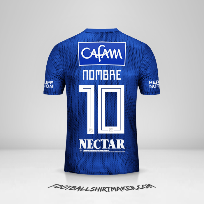 Jersey Millonarios FC 2019 -  nombre - 10