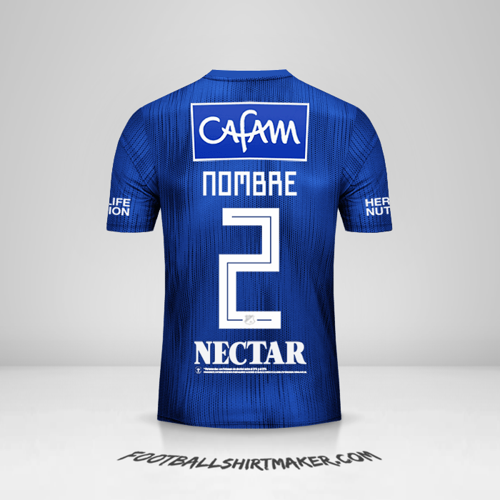 Camiseta Millonarios FC 2019 -  nombre - 2