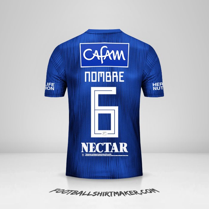 Jersey Millonarios FC 2019 -  nombre - 6