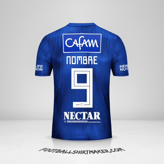 Jersey Millonarios FC 2019 -  nombre - 9