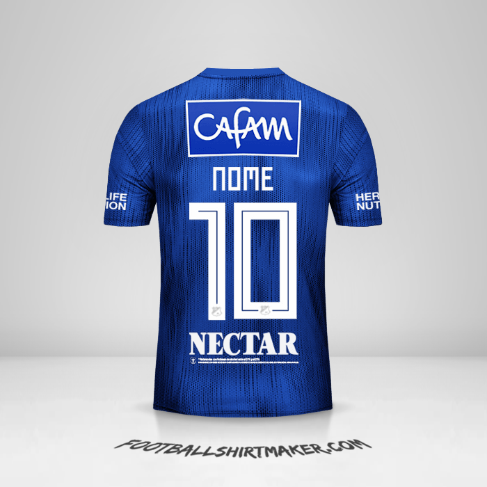 Camisola Millonarios FC 2019 -  nome - 10