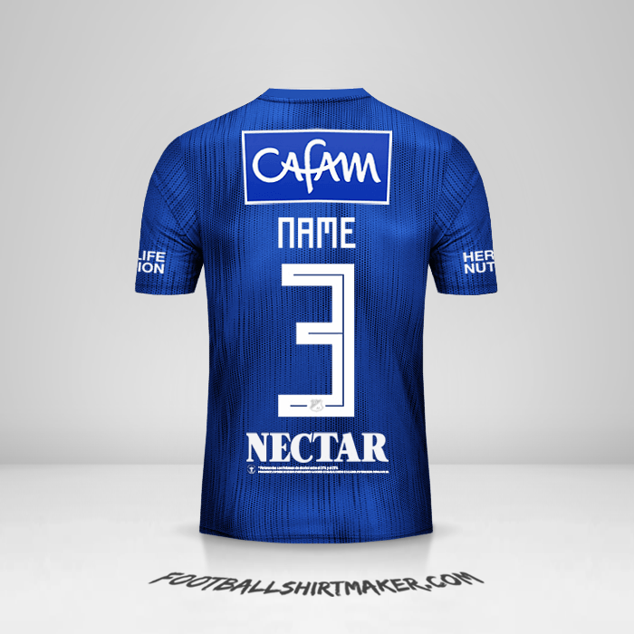 Shirt Millonarios FC 2019 -  name - 3
