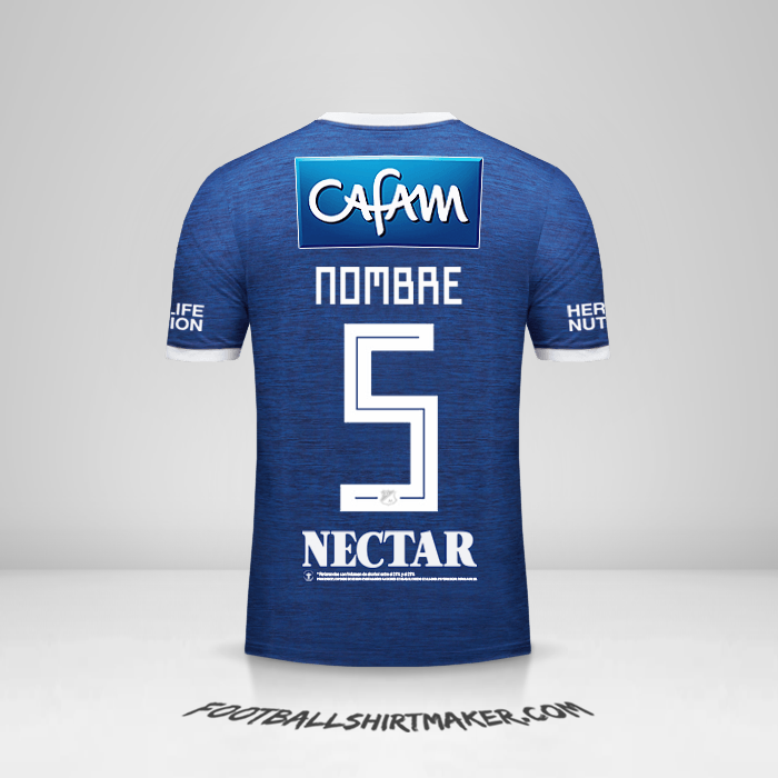 Jersey Millonarios FC 2018 -  nombre - 5