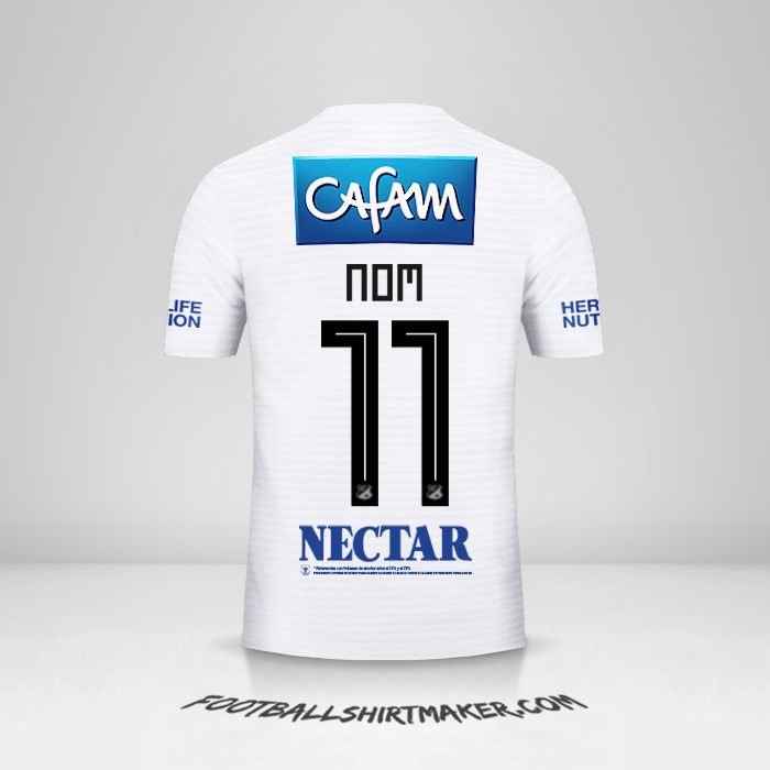 Maillot Millonarios FC 2018 Extérieur -  nom - 11