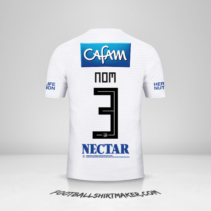 Maillot Millonarios FC 2018 Extérieur -  nom - 3