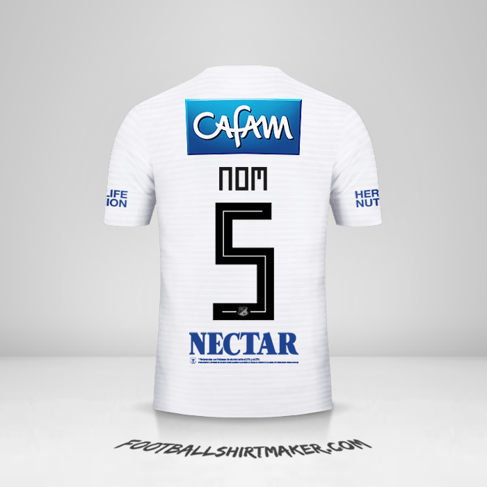 Maillot Millonarios FC 2018 Extérieur -  nom - 5