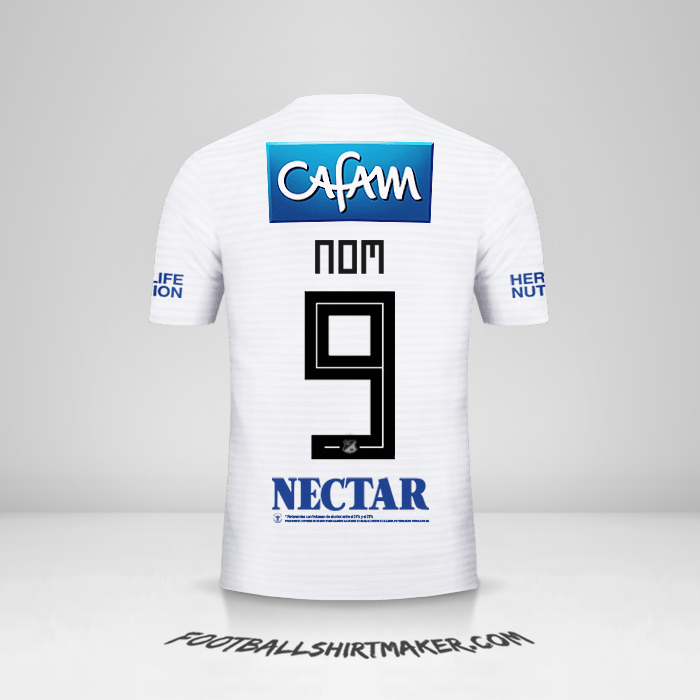 Maillot Millonarios FC 2018 Extérieur -  nom - 9