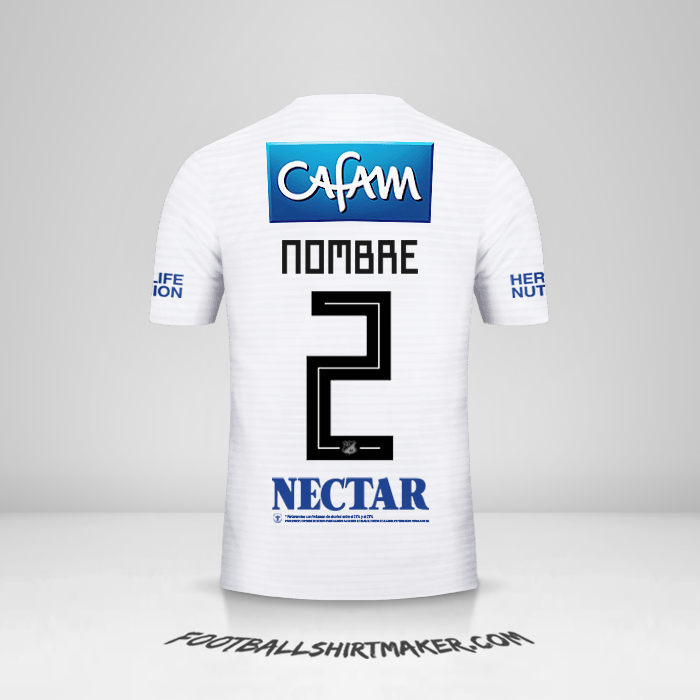 Jersey Millonarios FC 2018 Visita -  nombre - 2