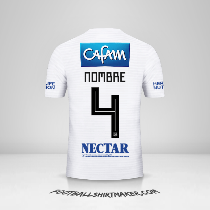 Jersey Millonarios FC 2018 Visita -  nombre - 4