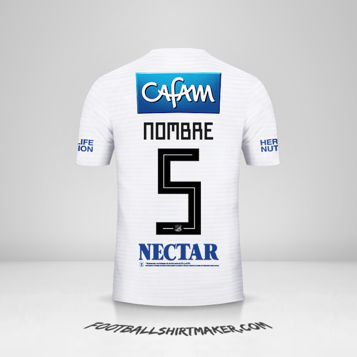 Jersey Millonarios FC 2018 Visita -  nombre - 5
