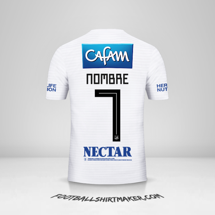 Camiseta Millonarios FC 2018 Visita -  nombre - 7