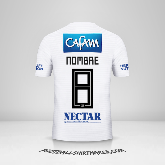 Jersey Millonarios FC 2018 Visita -  nombre - 8
