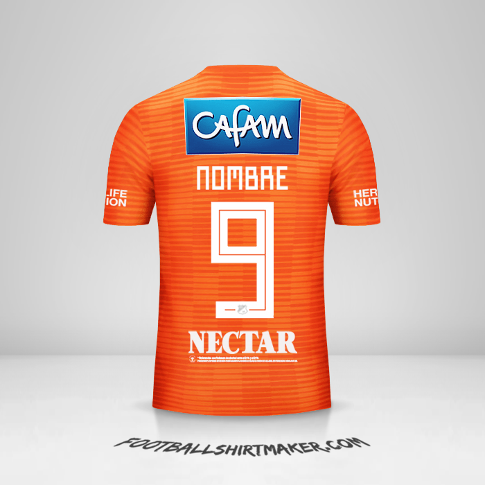 Jersey Millonarios FC 2018 Tercera -  nombre - 9