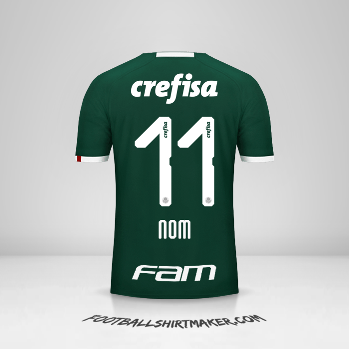 Maillot Palmeiras 2019 -  nom - 11
