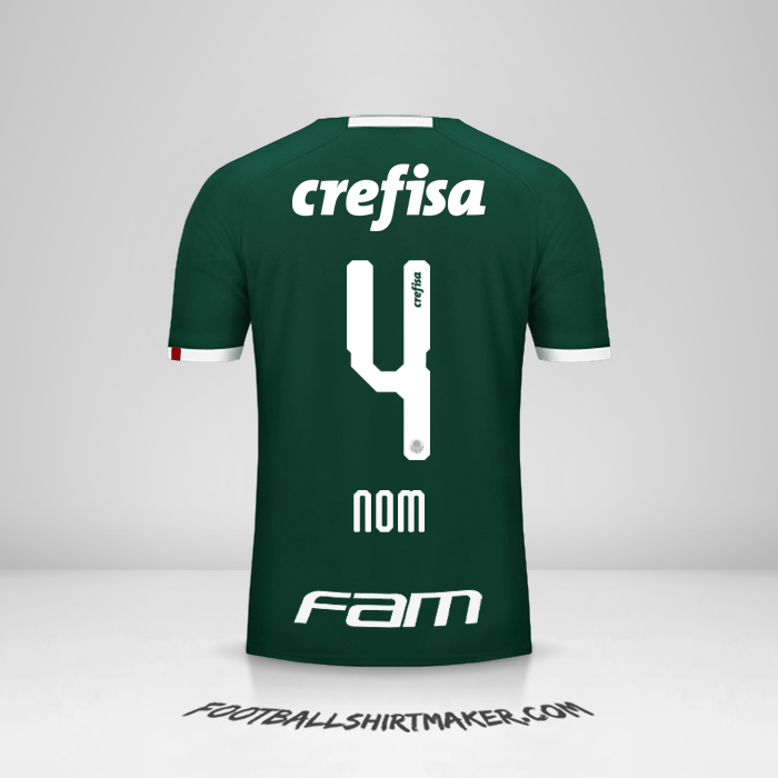 Maillot Palmeiras 2019 -  nom - 4