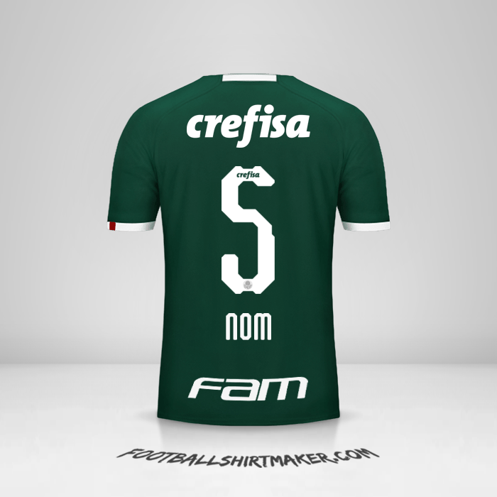 Maillot Palmeiras 2019 -  nom - 5