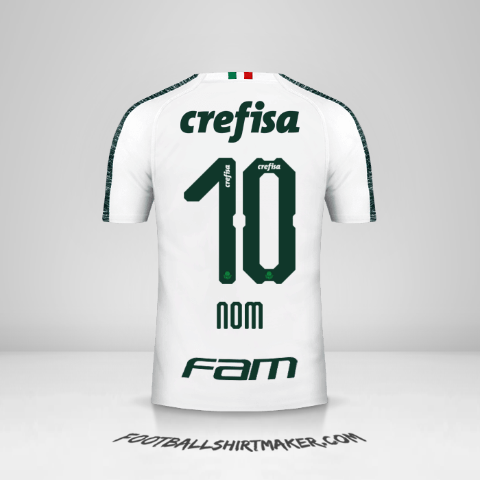 Maillot Palmeiras 2019 Extérieur -  nom - 10