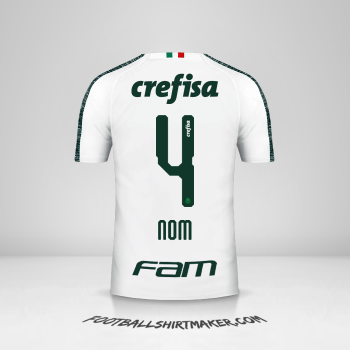 Maillot Palmeiras 2019 Extérieur -  nom - 4