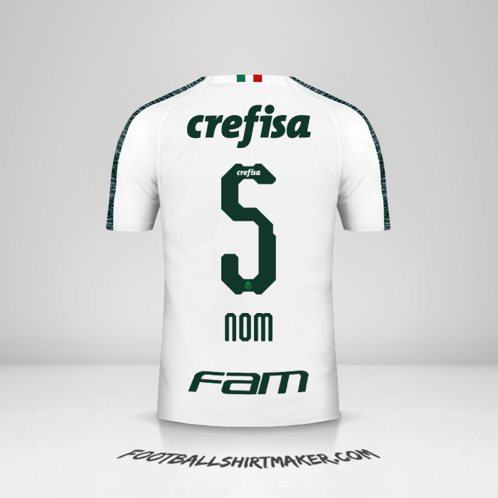 Maillot Palmeiras 2019 Extérieur -  nom - 5
