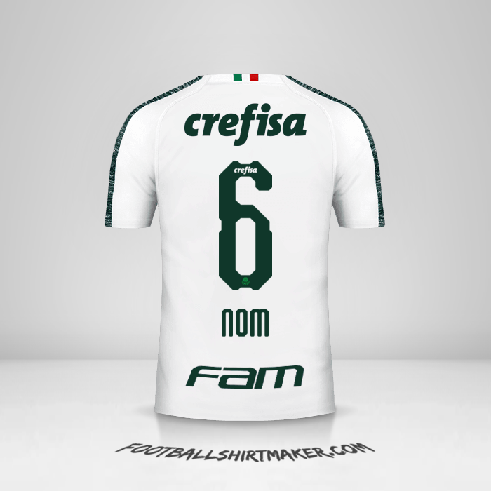 Maillot Palmeiras 2019 Extérieur -  nom - 6