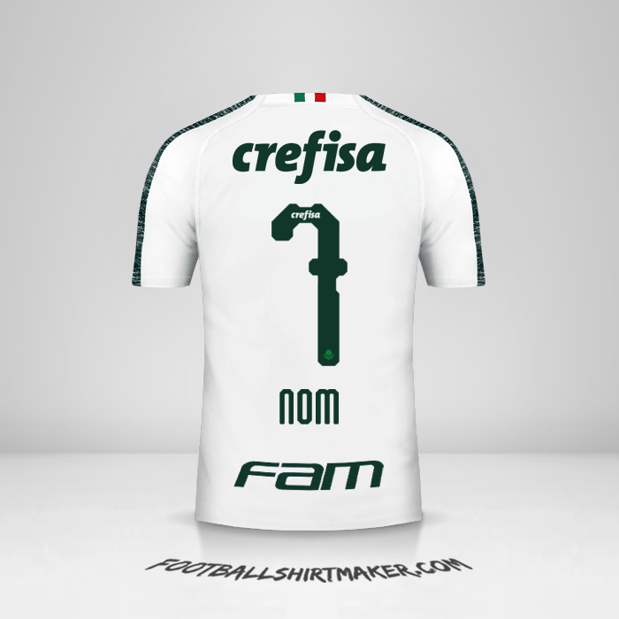 Maillot Palmeiras 2019 Extérieur -  nom - 7