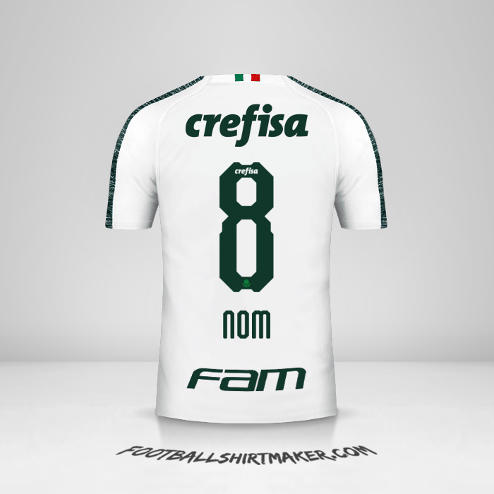 Maillot Palmeiras 2019 Extérieur -  nom - 8