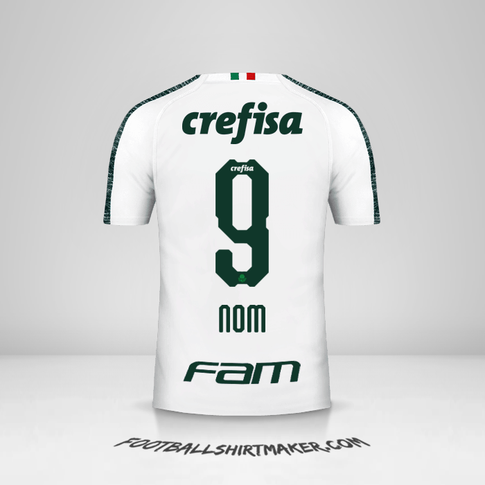 Maillot Palmeiras 2019 Extérieur -  nom - 9