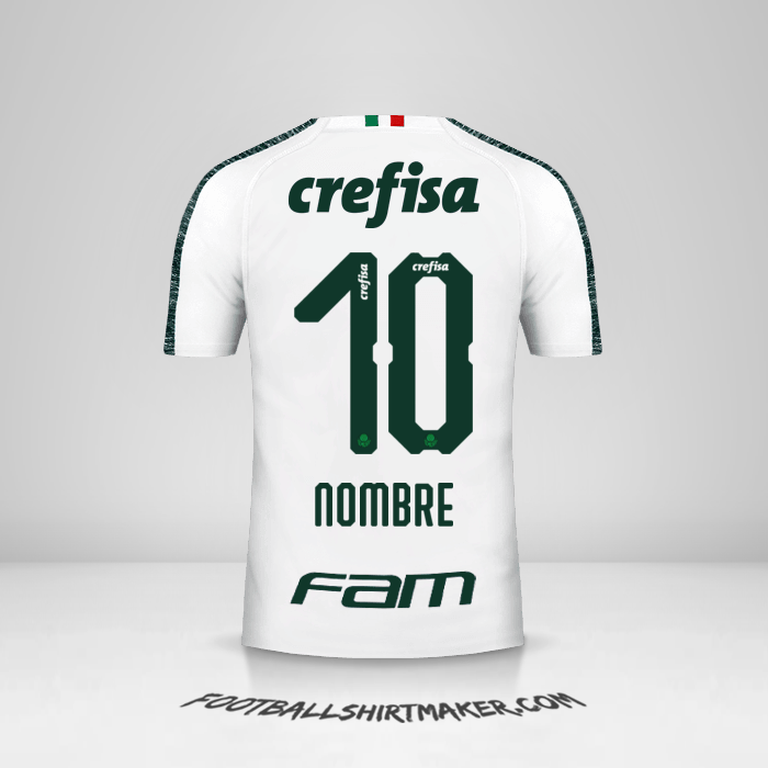 Camiseta Palmeiras 2019 Visita -  nombre - 10