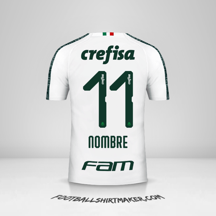 Jersey Palmeiras 2019 Visita -  nombre - 11