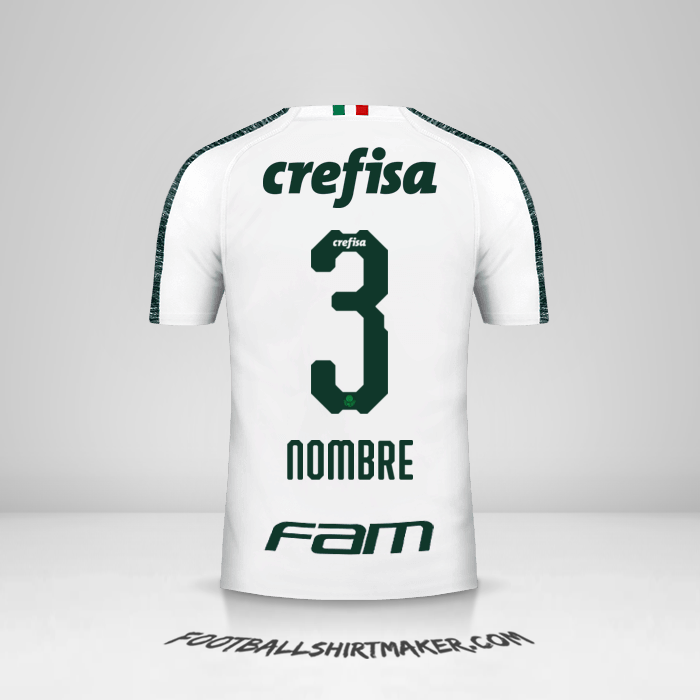 Jersey Palmeiras 2019 Visita -  nombre - 3