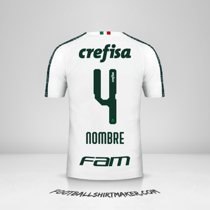 Camiseta Palmeiras 2019 Visita -  nombre - 4