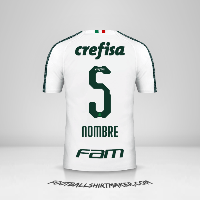 Jersey Palmeiras 2019 Visita -  nombre - 5