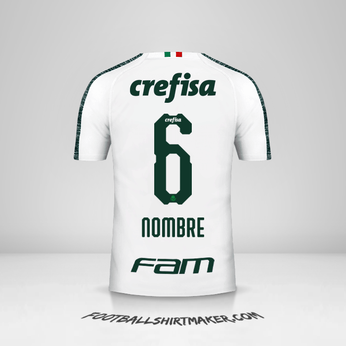 Camiseta Palmeiras 2019 Visita -  nombre - 6