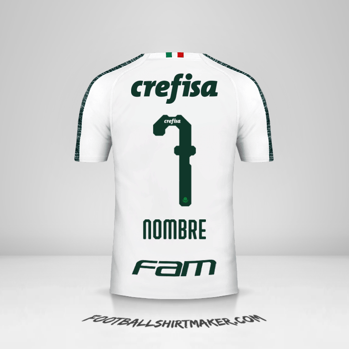 Jersey Palmeiras 2019 Visita -  nombre - 7