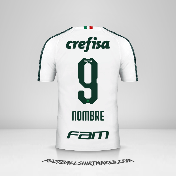 Camiseta Palmeiras 2019 Visita -  nombre - 9