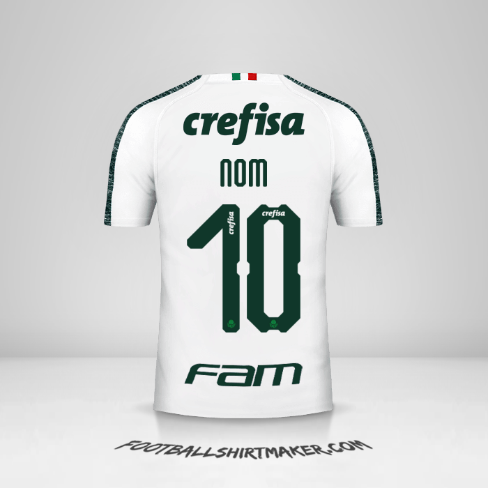 Maillot Palmeiras Libertadores 2019 Extérieur -  nom - 10