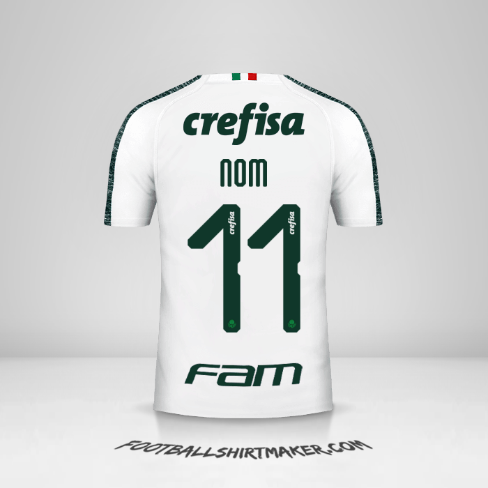 Maillot Palmeiras Libertadores 2019 Extérieur -  nom - 11