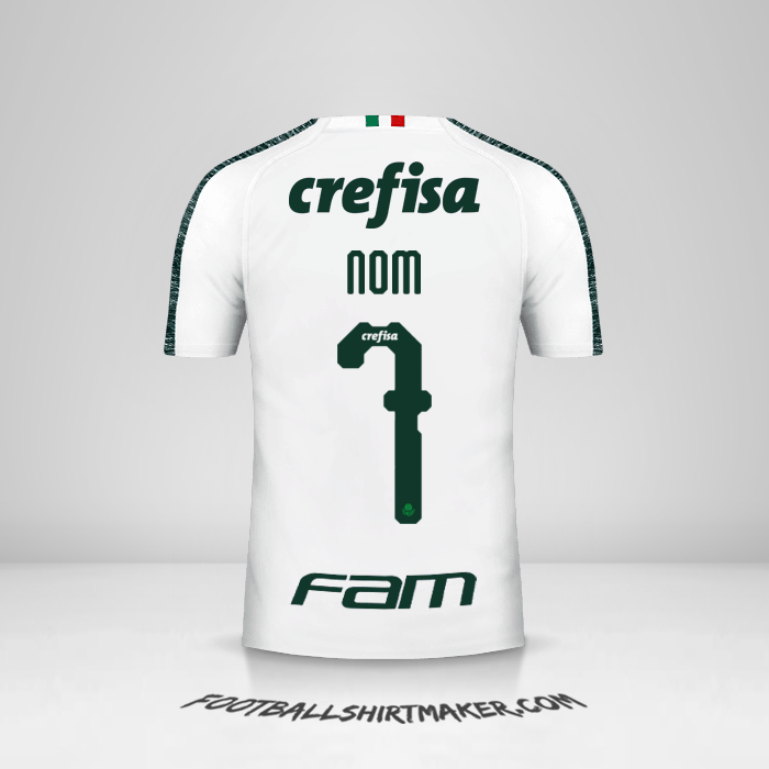Maillot Palmeiras Libertadores 2019 Extérieur -  nom - 7