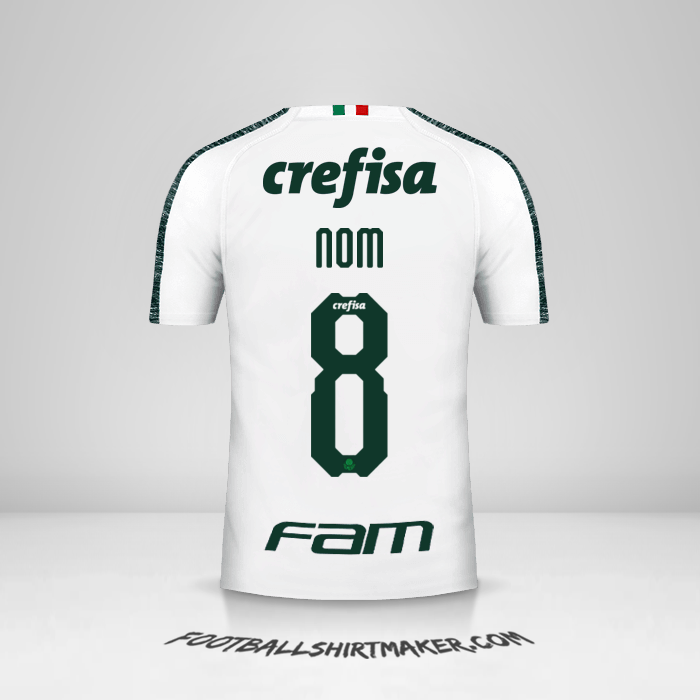 Maillot Palmeiras Libertadores 2019 Extérieur -  nom - 8