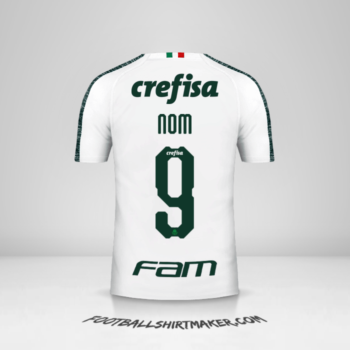 Maillot Palmeiras Libertadores 2019 Extérieur -  nom - 9