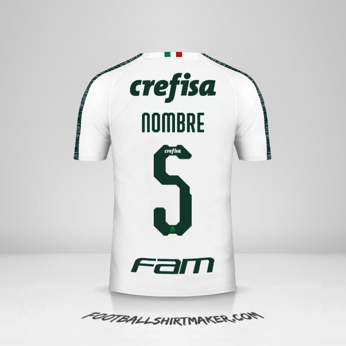 Camiseta Palmeiras Libertadores 2019 Visita -  nombre - 5