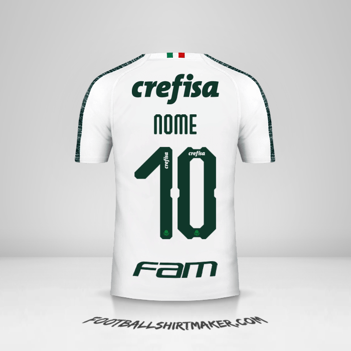 Camisola Palmeiras Libertadores 2019 Alternativa -  nome - 10