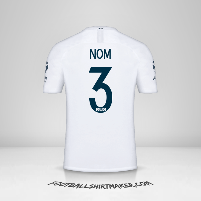 Maillot Boca Juniors Libertadores 2019 Extérieur -  nom - 3