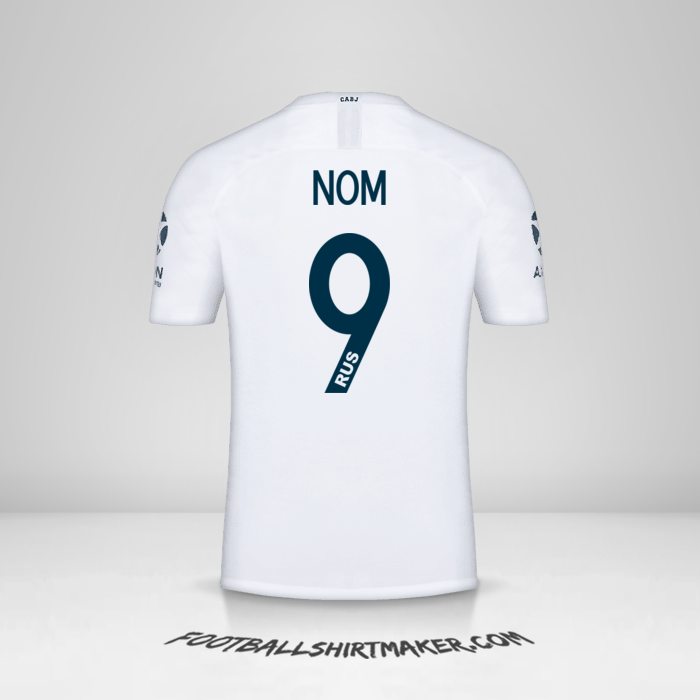 Maillot Boca Juniors Libertadores 2019 Extérieur -  nom - 9