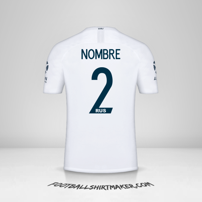 Jersey Boca Juniors Libertadores 2019 Visita -  nombre - 2